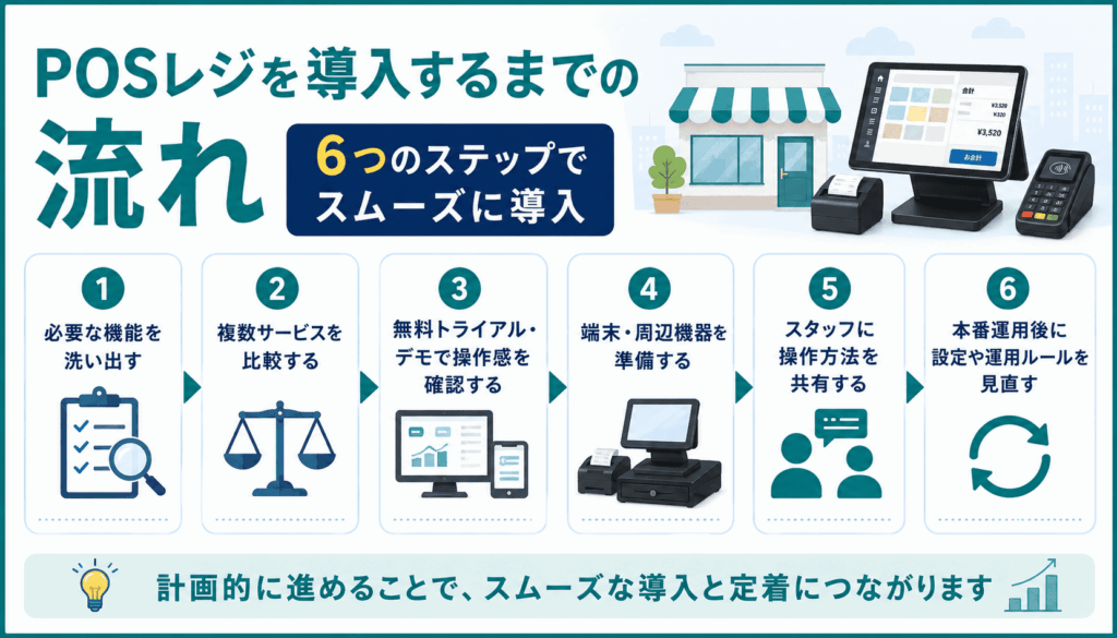 POSレジを導入するまでの流れ