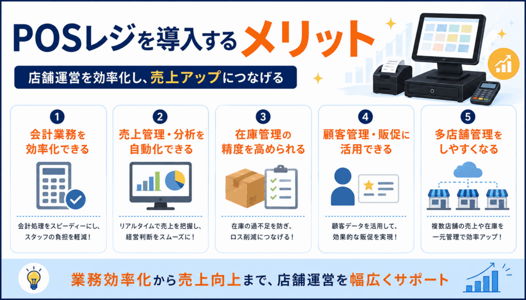 POSレジを導入するメリット
