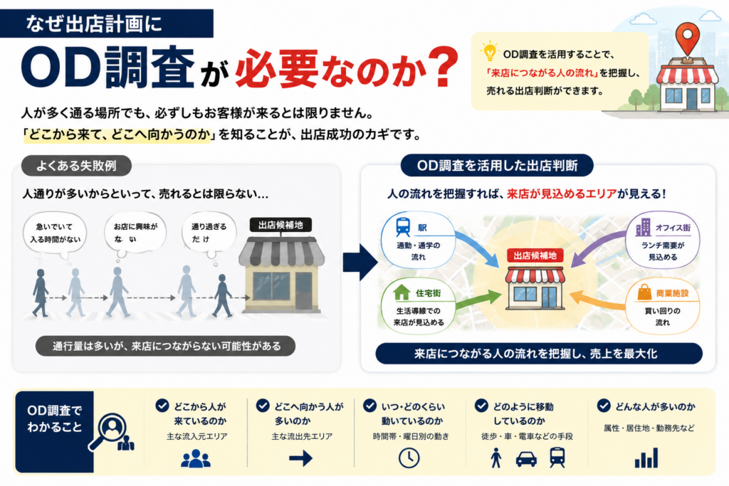 なぜ出店計画にOD調査が必要なのか？