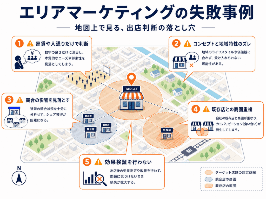 エリアマーケティングの失敗事例