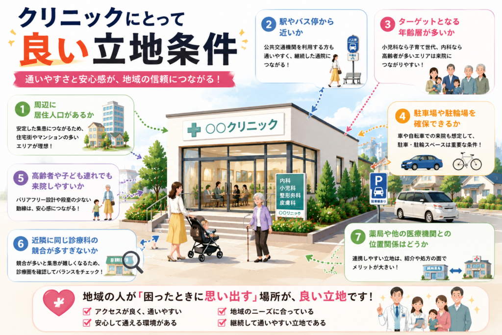 クリニックの良い立地