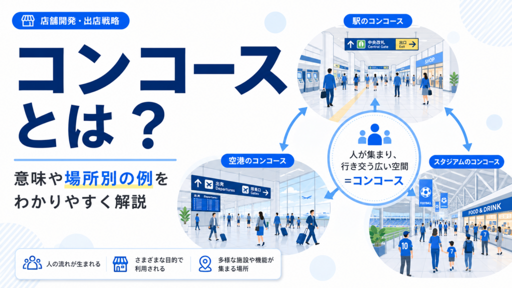 コンコースとは？意味や例をわかりやすく解説