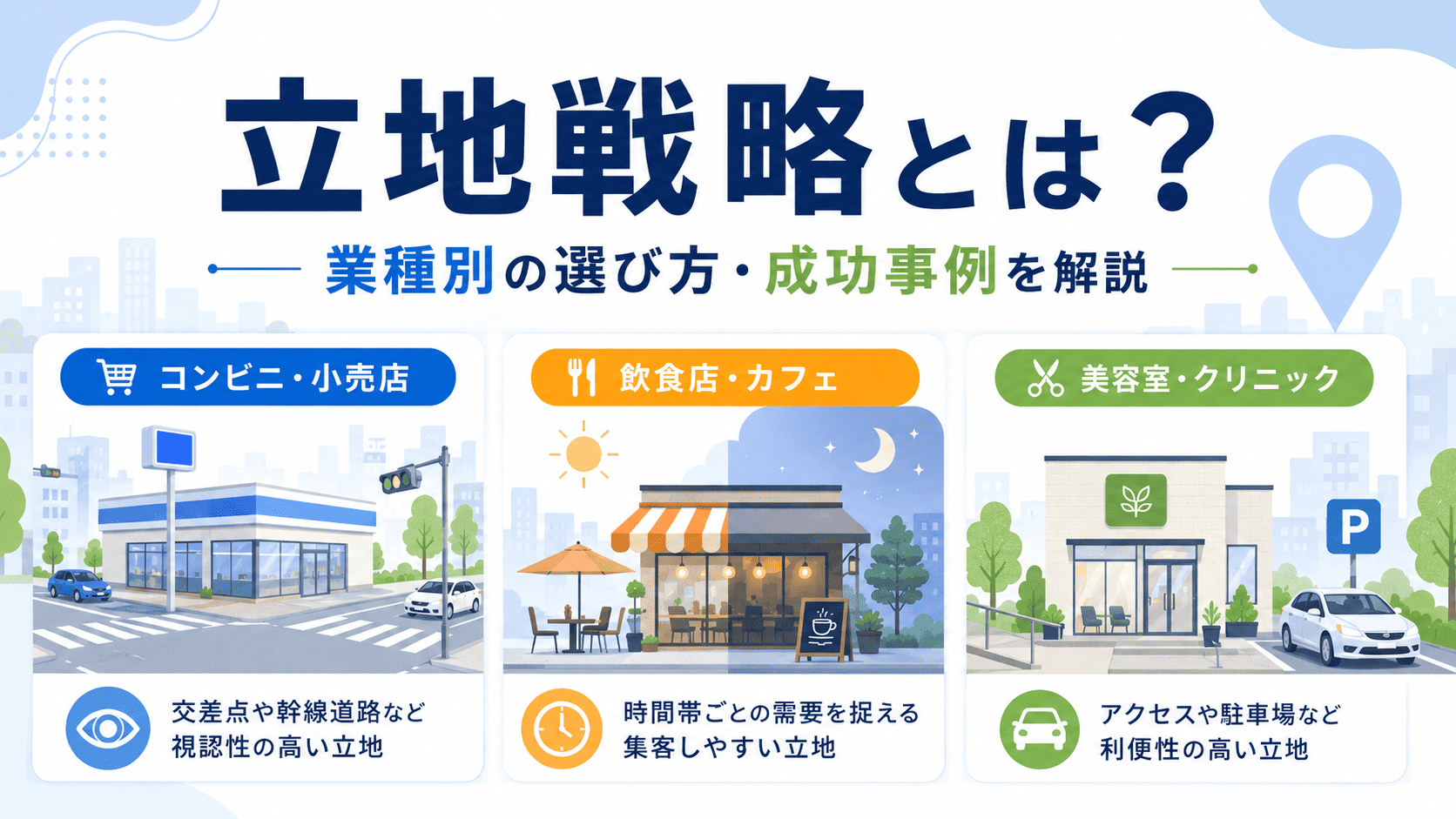 立地戦略とは？立地の種類・業種別の選び方・成功事例を解説