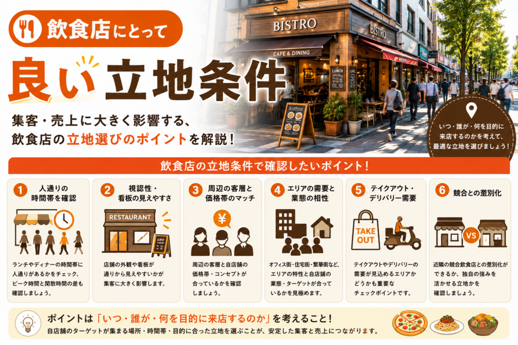 飲食店で良い立地