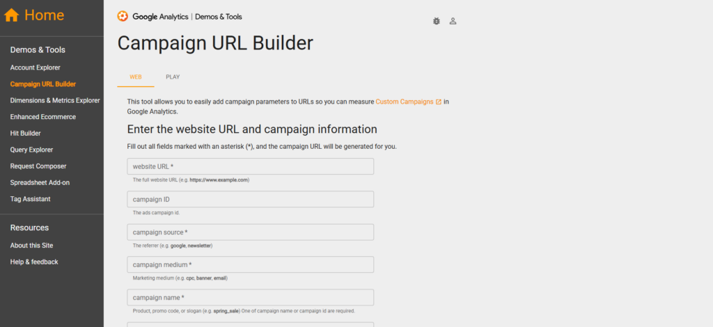 Campaign URL Builder