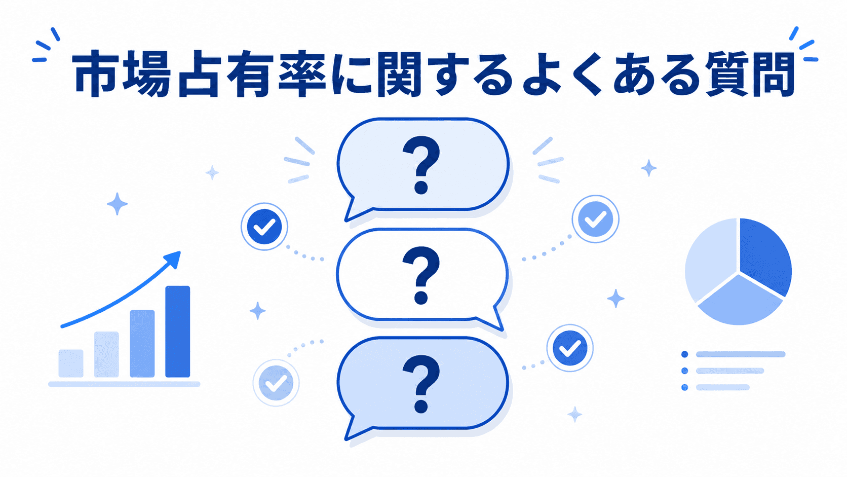 市場占有率に関するよくある質問のイメージ図