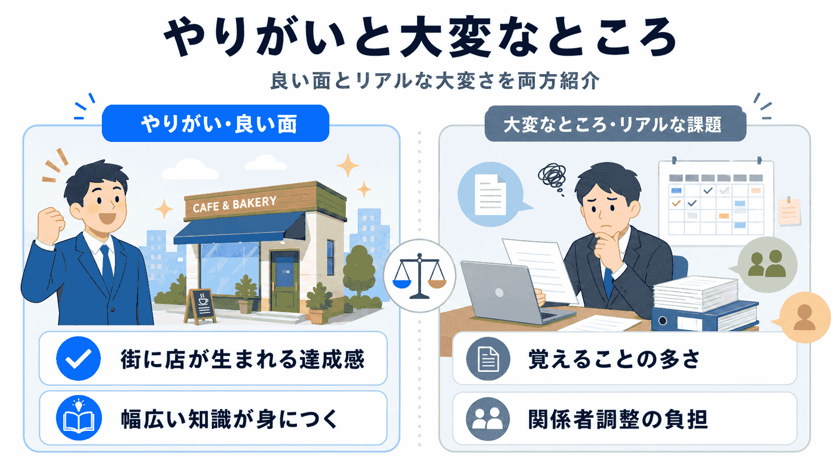 店舗開発のやりがいのイメージ