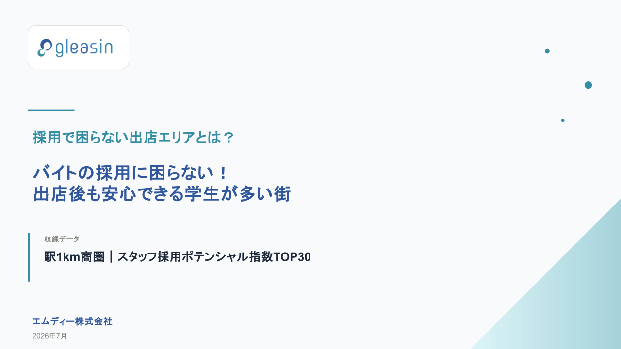 バイトの採用に困らない_出店後も安心の学生が多い街